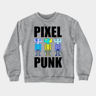 Pixel Punk Robots Crewneck Sweatshirt